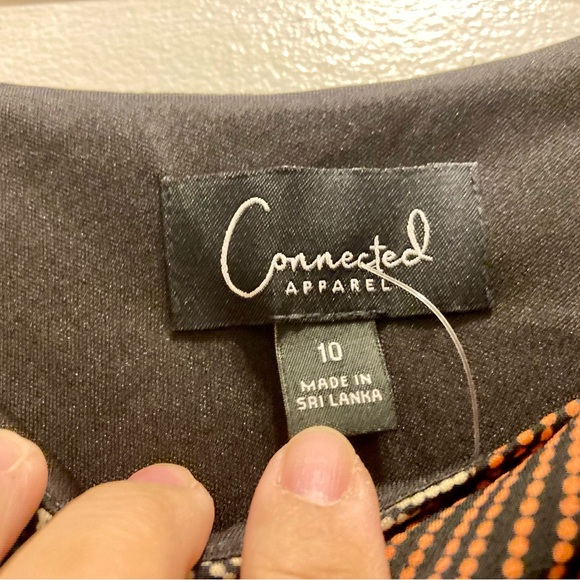 Multicolored Leaf Print Faux Wrap Dress - Picture 11 of 12